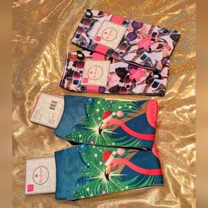 LaDeDa socks ~Flamingos , Dogs